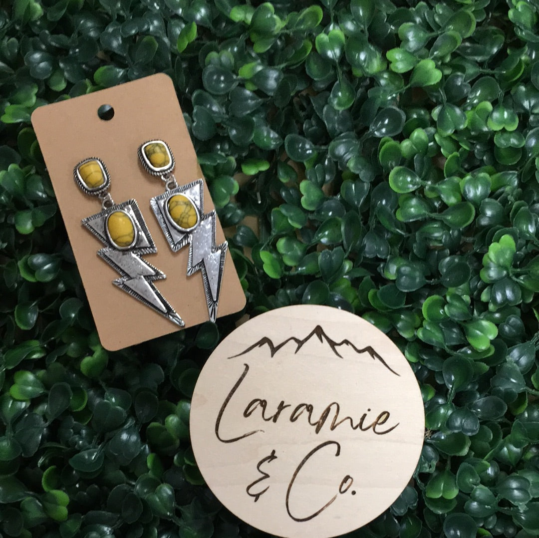 Lightning Stone Earrings