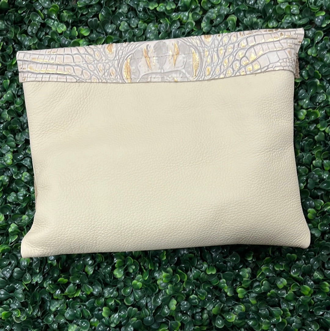 Authentic White Crocodile Purse